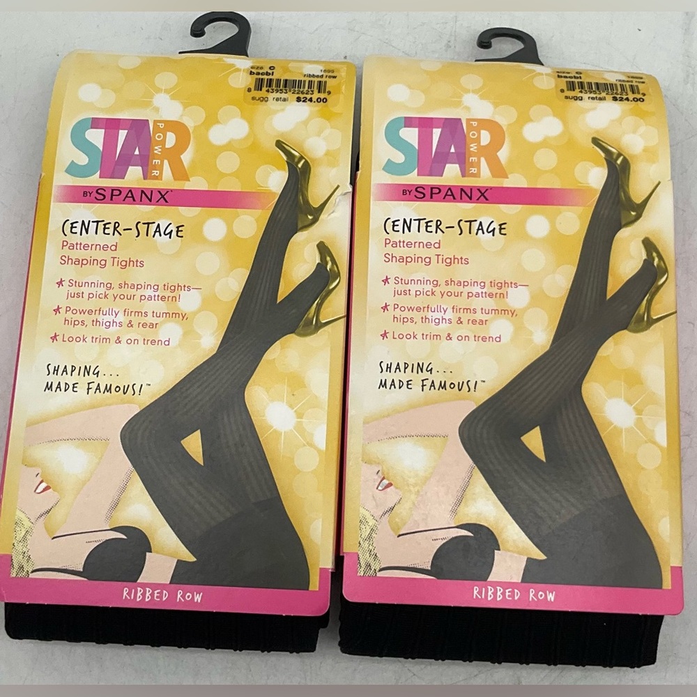 Star Power By Spanx Enter Stage Shaping Tights Size C 2 Pack